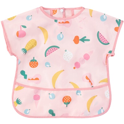 韩版防水儿童罩衣婴儿围兜可擦洗