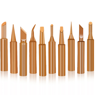 936内热式纯紫铜电烙铁头洛铁头焊头焊枪60W焊台 马蹄头 尖头刀头