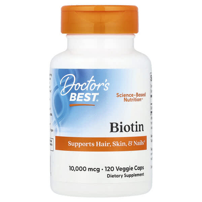 Doctor'sBest生物维生素Biotin助健康头发皮肤指甲发肤甲B族