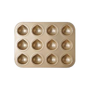 展艺黄油年糕不粘栗子玛德琳模具烤板栗磨具蛋糕烘焙烤盘烤箱