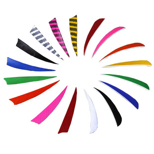 真羽箭羽火鸡羽毛 花纹羽条纹羽虎纹羽 美猎传统弓箭用羽