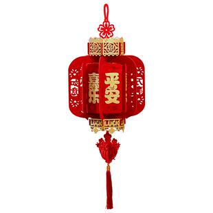 新年装饰2026马年新款春节过年大红灯笼挂饰户外阳台大门口一对