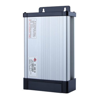明纬400W12V33A明纬防雨开关电源24v直流350W户外广告灯5V变压器