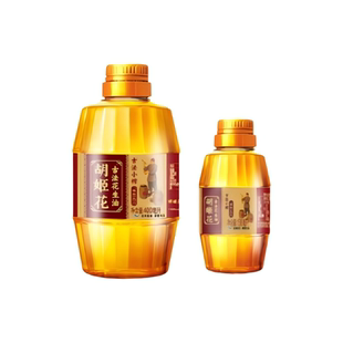 胡姬花古法花生油压榨小榨食用油158ml*2花生油400ml旗舰店正品MY