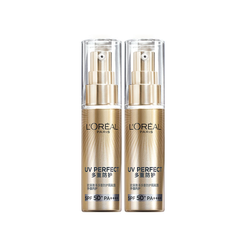 欧莱雅防晒小金管面部身体防晒霜隔离霜保湿防紫外线防晒乳SPF50+