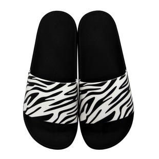 简约斑马纹理图案拖鞋女家居夏防滑居家浴室室内外穿男凉鞋ins潮