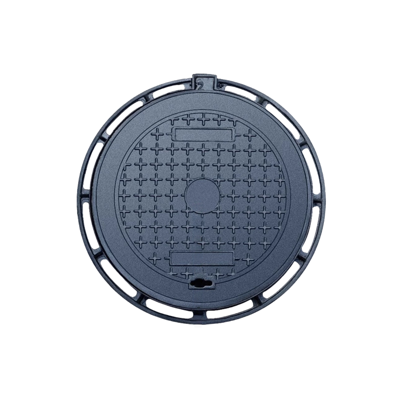 球墨铸铁井盖雨水圆形700重型D400窖井下水道雨污水方形电力井盖