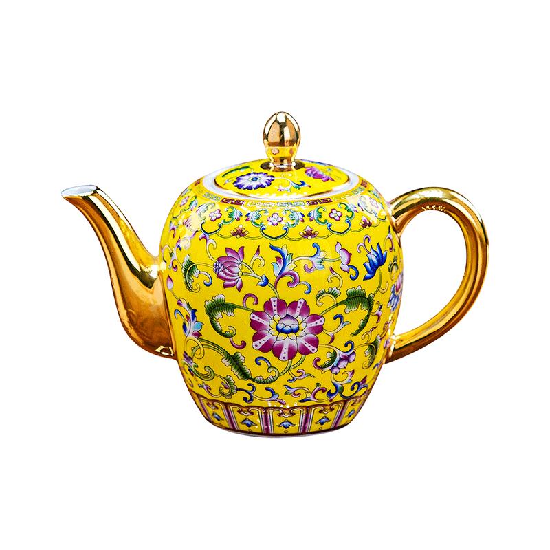 景德镇珐琅彩茶具茶壶泡茶