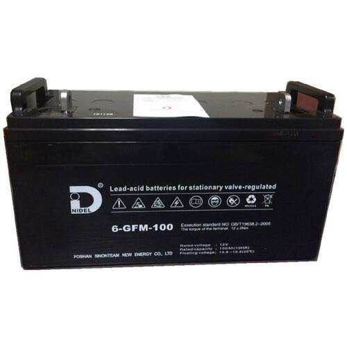 NIDEL蓄电池6GFM10012V100AH机房UPS电源配套消防照明EPS
