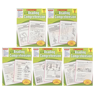 Scholastic Success With Reading Comprehension Grade 1-5 美国学乐成功系列阅读理解 1-5年级 练习册 教辅 常赢 英文原版进口