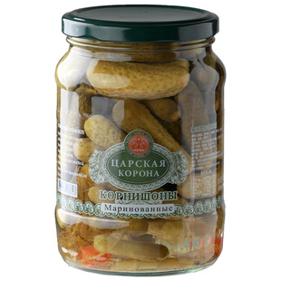 原装进口酸黄瓜正宗俄式酸乳瓜腌制小青瓜罐头下饭菜汉堡佐餐爽脆