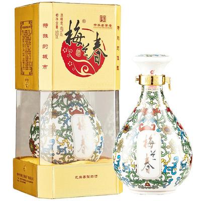 梅兰春48鉴赏芝麻香型白酒500ml