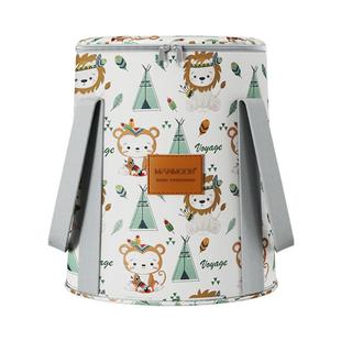 原创Manmoon儿童专用泡脚桶家用恒温保温折叠便携宝宝小孩洗脚盆