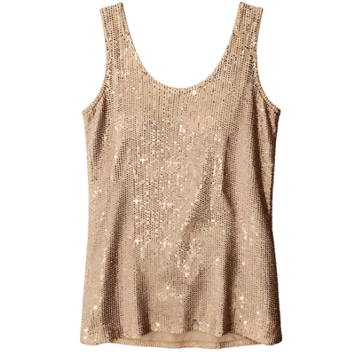 Bottom Top Sparkling Glitter Tank Top 打底上衣闪闪亮片背心女