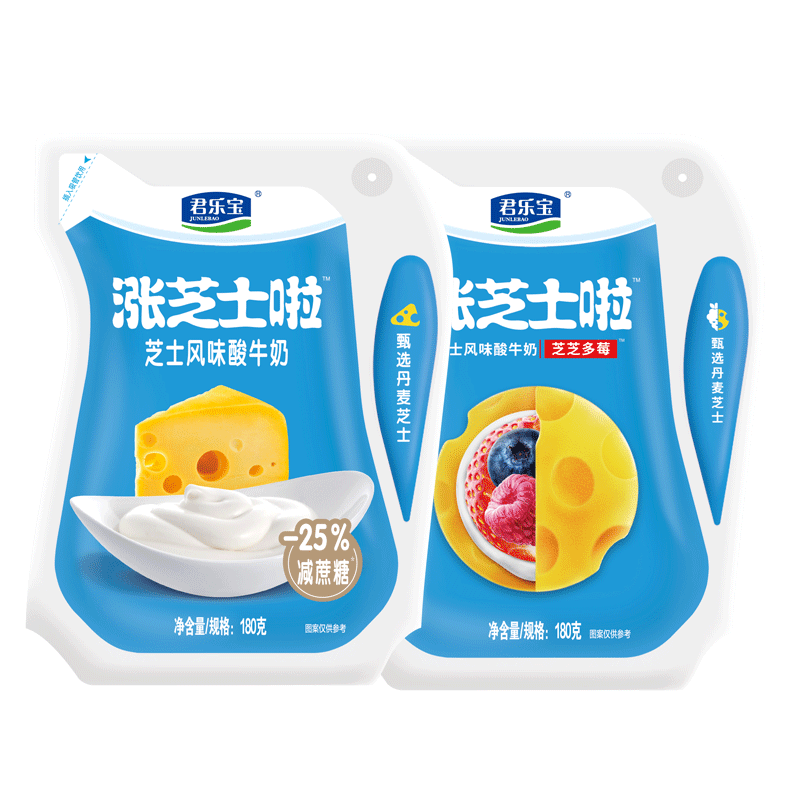 君乐宝芝士酸奶风味发酵180g*12