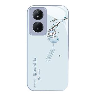 适用荣耀play8t手机壳新款play7tpro诸事皆顺华为防摔play6t可爱女honor简约play5tpro玻璃活力版高级全包潮