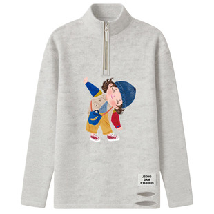 半高领加绒打底衫女内搭胖mm大码配鲨鱼裤的中长款上衣遮屁股洋气