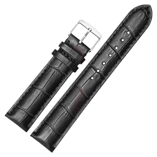 真皮手表带男女蝴蝶扣表链配件 代用波士梅花罗西尼美度dw西铁城