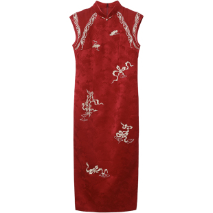 喜婆婆喜妈妈婚宴礼服新中式改良旗袍修身显瘦大气上档次日常可穿