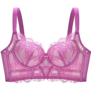 商场同款MYBODY新款内衣性感睫毛蕾丝调整型记忆钢圈上托聚拢文胸