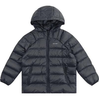 纯一良品轻量85绒保暖连帽羽绒服