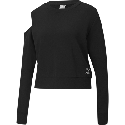 彪马女士圆领长袖套头卫衣