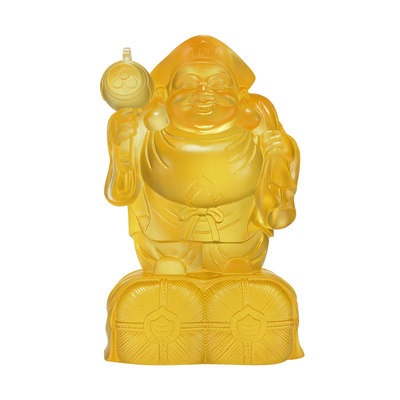 琉璃大黑天桌面装饰摆件