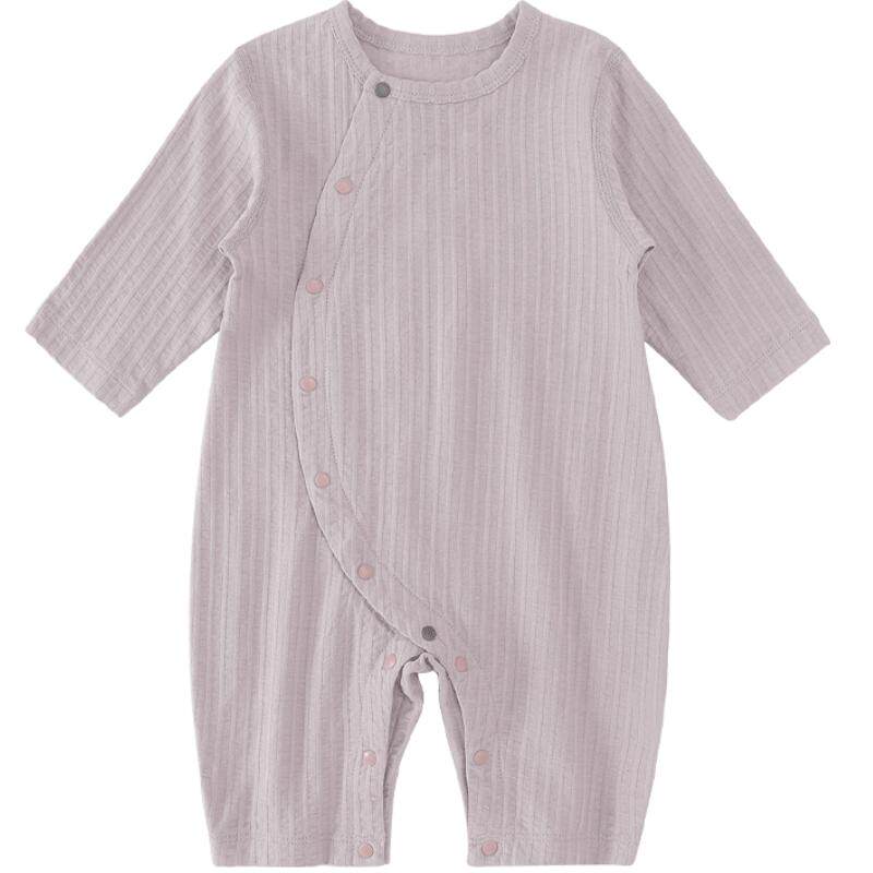 新生儿婴儿衣服纯棉哈衣爬爬服夏季长袖薄款空调服睡衣宝宝连体衣实拍图 商品