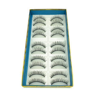 YK607自然交叉仿真假睫毛日常裸妆素颜大眼柔软眼睫毛女初学者