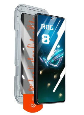 适用华硕rog8pro无尘仓钢化膜rog8防窥手机膜ASUS_AI2401败家之眼r0g8por保护贴膜rogphone玻璃phone电话pr0