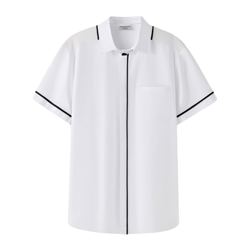酒店服务员工作服女衬衫夏季短袖男餐饮咖啡西餐厅衬衣火锅奶茶店