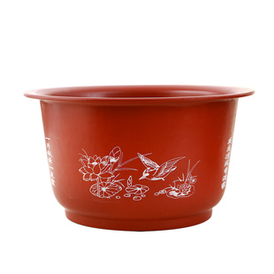 特大荷花盆加厚无孔养鱼龙缸水养睡莲铜钱草莲藕水培种植碗莲花盆