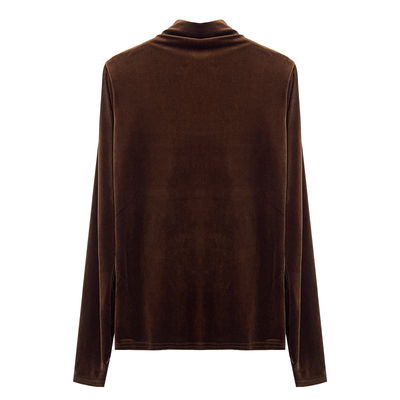 半高领金丝绒内搭高级感打底衫