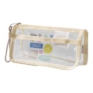 得力觅光系列全透笔袋三角包考试可用文具袋透明笔袋大容量学生用文具盒铅笔盒初中生高中生收纳袋高颜值ins