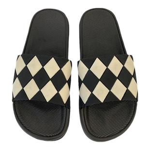 细细条 菱格凉拖鞋女夏外穿网红时尚休闲室内防滑百搭平底一字拖
