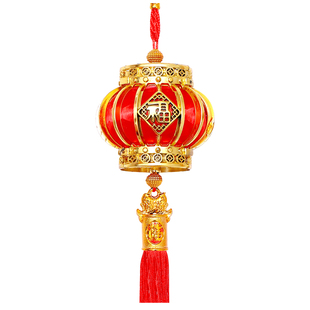 新年装饰品小葫芦福禄吉祥金葫芦挂件春节挂饰小吊饰乔迁房间门挂