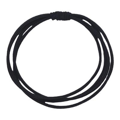 橡皮筋发圈高弹力胶圈简约黑头绳