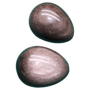 如鸿天然黑曜石原石摆件蛋形银曜石水晶矿石小把玩件