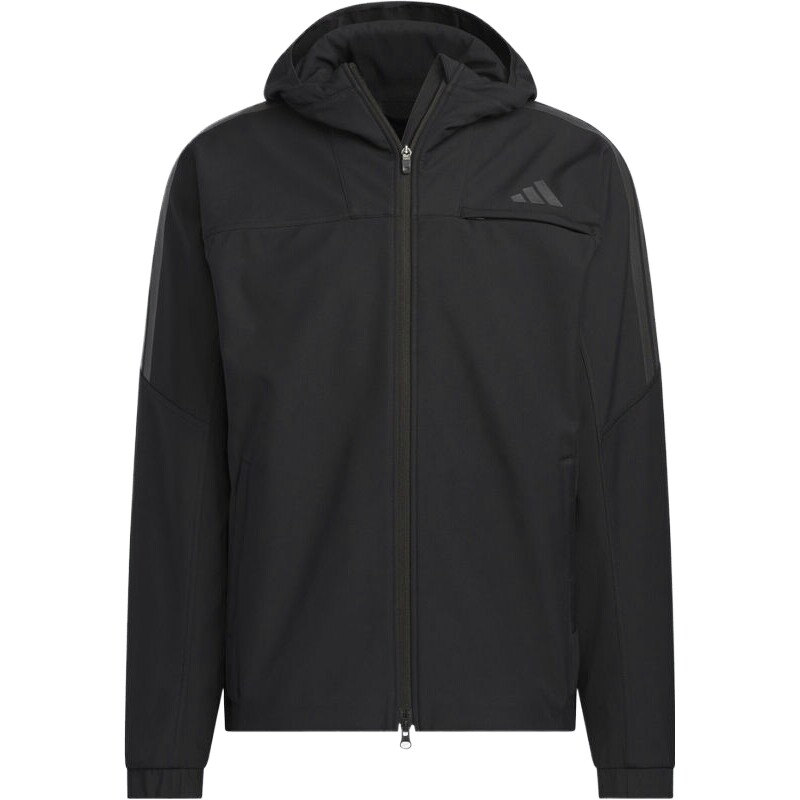 adidas阿迪达斯男子三条纹运动健身连帽时尚夹克外套KA1307