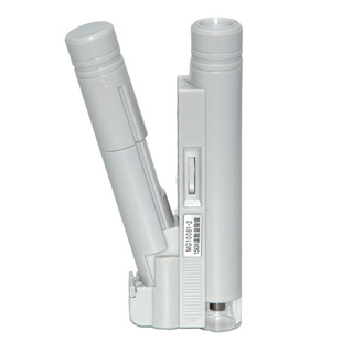 150倍带刻度放大镜带灯100倍高清纺织印刷网点学生科学显微镜钱币