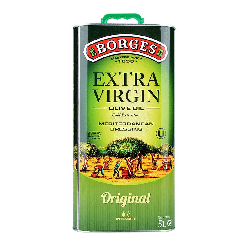 伯爵特級初榨橄欖食用油5L原裝進(jìn)口欖橄油borges炒菜涼拌