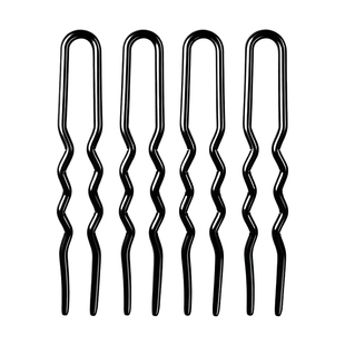 加粗u型发夹黑色隐形盘发神器钢夹夹子丸子头固定u形夹不伤发发卡