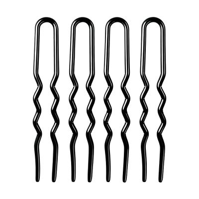 加粗u型发夹黑色隐形盘发神器钢夹夹子丸子头固定u形夹不伤发发卡