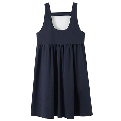 学院风背带裙休闲少女纯色