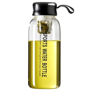 捷安玺磁吸玻璃杯2025新款水杯男士磁弹泡茶杯大容量茶水分离杯子