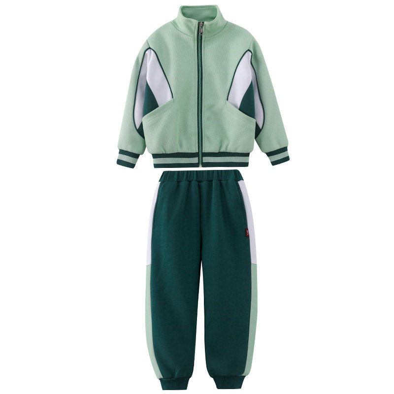 幼儿园秋季园服绿色儿童班服一年级小学生校服春秋款运动服三件套