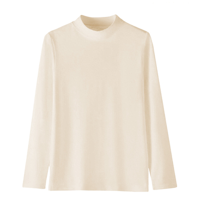 半高领打底衫男士高级质感内搭保暖上衣服德绒青少年长袖重磅t恤