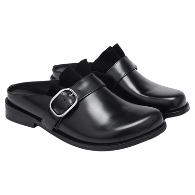 COOLCHAP2026春季新款牛皮拖鞋外穿勃肯鞋女士一脚蹬半拖穆勒鞋子