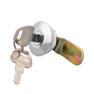 配电柜锁电控柜门锁控制柜锁电箱专用转舌锁一字带盖铁皮工业柜锁