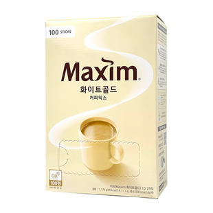韩国进口Maxim麦馨咖啡黄麦馨白金红麦馨三合一速溶100条办公提神